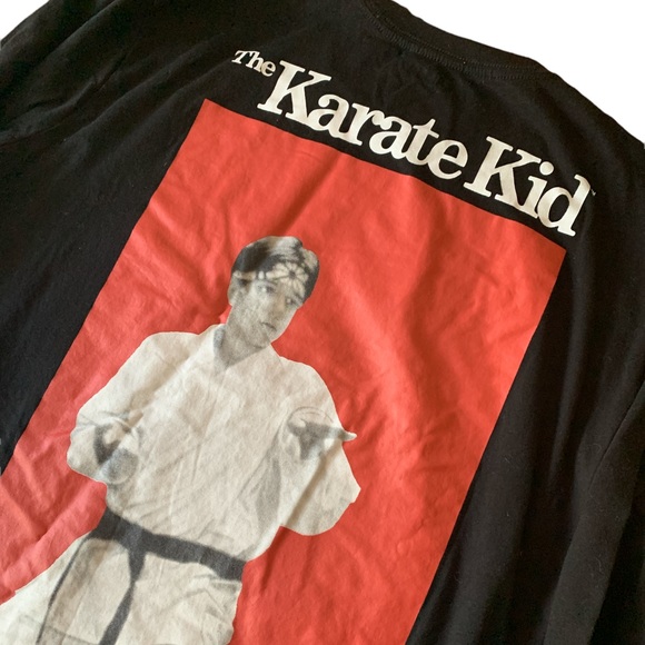 New CHEMISTRY The Karate Kid Long Sleeve Black Tee Shirt Mens XL - Picture 1 of 8